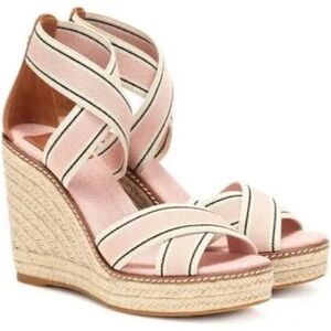 Tory Burch Chic Frieda Espadrille Stretch Sandals
